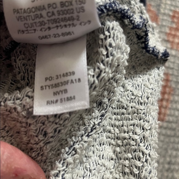 Patagonia Women’s Navy Blue Organic Cotton Sweatshirt Midi Dress in Size Small - Picture 5 of 6